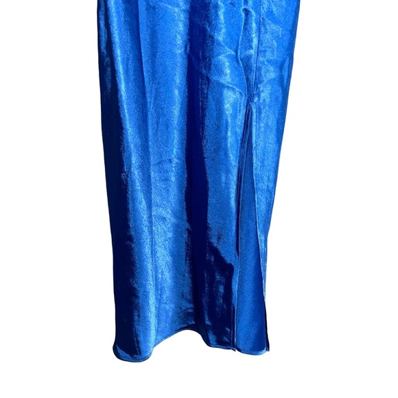 NWT Satin Cowl Neck Midi Dress - Picture 3 of 6